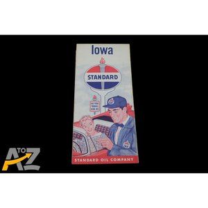 Vintage Standard Oil Company Iowa travel Pocket Road Map